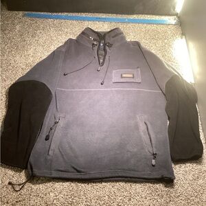 SIDEOUT Gray and Black Fleece Pullover extreme hoodie